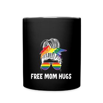 LGBT Stolze Mutter - Tasse einfarbig - Schwarz - Vorne