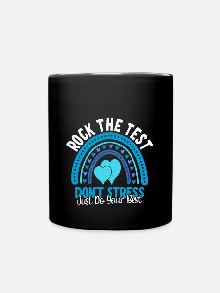 Rock den Test - Tasse einfarbig - Schwarz
