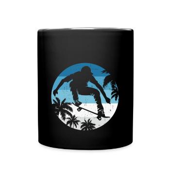 Skater Skateboard - Mug uni - noir - Devant