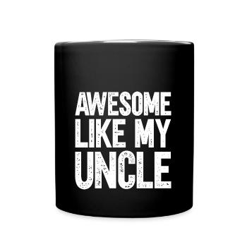 Brillant comme mon oncle - Mug uni - noir - Devant