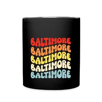 Baltimore - Full Colour Mug - black - Front