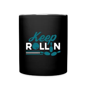 Bowling Bowling Ball Bowling Alley Strike - Full Colour Mug - black - Front