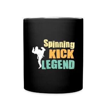 Kampfsport Selbstverteidigung Kampfkunst - Tasse einfarbig - Schwarz - Vorne