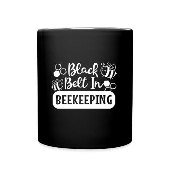 Lustiges Zitat Wildlife Nature Bees - Tasse einfarbig - Schwarz - Vorne