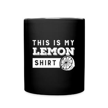 Zitronensaft Sommer-Zitrus-Limonade - Tasse einfarbig - Schwarz - Vorne