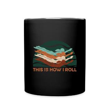Nageurs Natation 50 mètres piste Brasse - Mug uni - noir - Devant