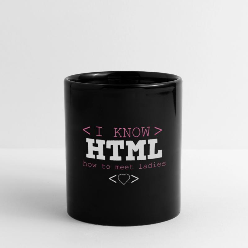 HTML Editor Hypertext Markup Language Webdokument Tasse einfarbig
