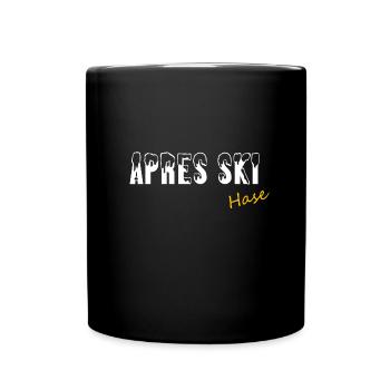 Apres Skihase - Tasse einfarbig - Schwarz - Vorne