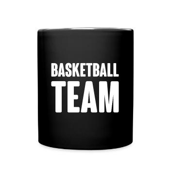 Équipe de basket-ball - Mug uni - noir - Devant