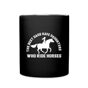 Horse Owner Rider Riding Horse Father - Full Colour Mug - black - Front