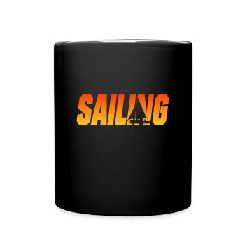segeln - Tasse einfarbig - Schwarz - Vorne