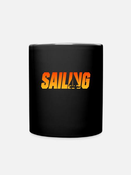 segeln - Tasse einfarbig - Schwarz