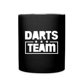 Darts Team Bunt - Full Colour Mug - black - Front