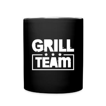 Grill Team Bunt - Full Colour Mug - black - Front