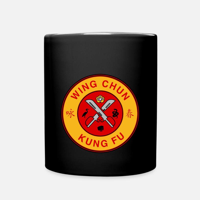 Wing Chun Logo Kampfkunst Kung Fu Gym Symbol - Tasse einfarbig - Schwarz
