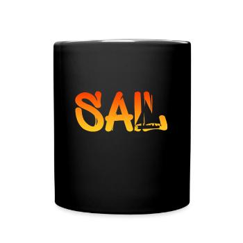 SAIL - Tasse einfarbig - Schwarz - Vorne