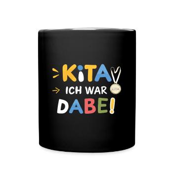 Kita Abschiedsgeschenk Kinder: Abgänger Schulkind - Tasse einfarbig - Schwarz - Vorne