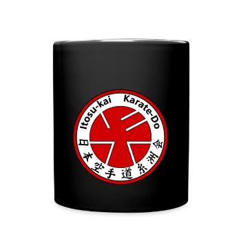 Itosu Kai Karate Martial Arts Dojo Logo Symbol - Full Colour Mug - black - Front