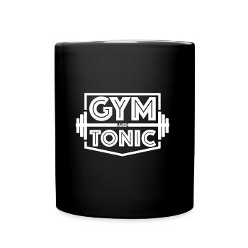 Gym et tonic Fitness, Protéines, Entraînement - Mug uni - noir - Devant