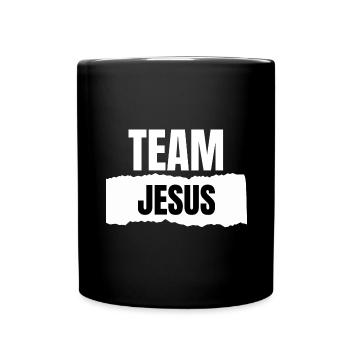Cadeau chrétien de l’équipe de Jésus - Mug uni - noir - Devant