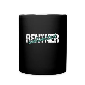 Rentner unlimited - Tasse einfarbig - Schwarz - Vorne
