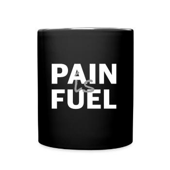 La douleur est un carburant | Fitness, Entraînement, Protéines - Mug uni - noir - Devant