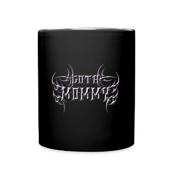 Maman gothique ! Esthétique gothique Croix Y2K - Mug uni - noir - Devant