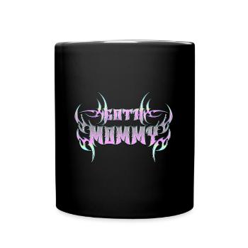 Maman gothique ! Esthétique gothique Croix Y2K - Mug uni - noir - Devant