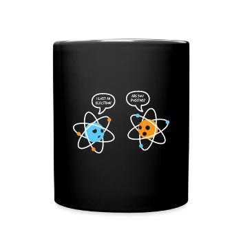 Physik Atome Ion - Tasse einfarbig - Schwarz - Vorne