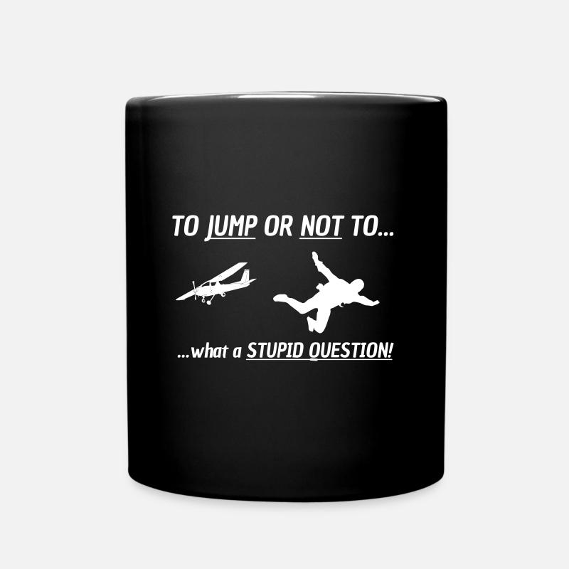 Tshirt cadeau tshirt parachutiste - Mug uni - noir