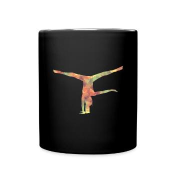 Gymnastique Handstand - Mug uni - noir - Devant