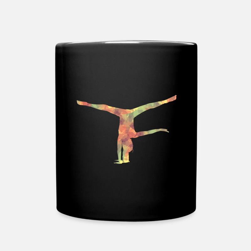 Gymnastik Handstand - Tasse einfarbig - Schwarz