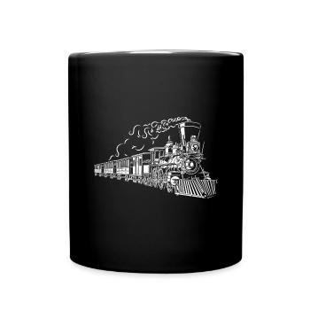 chemin de fer - Mug uni - noir - Devant