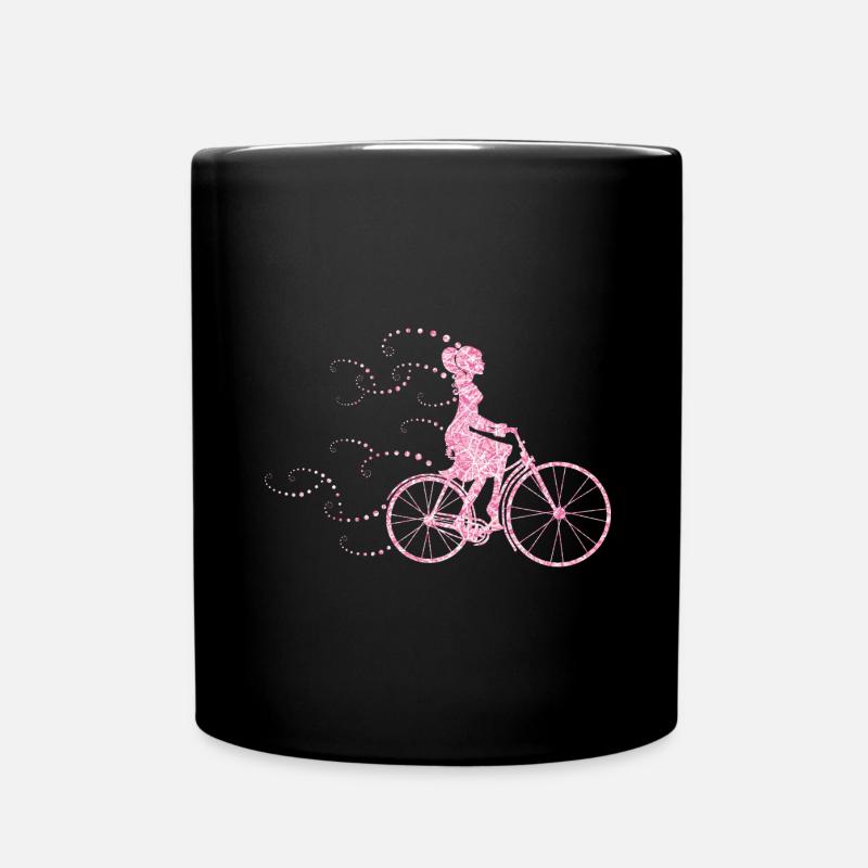 to go biking - Full Colour Mug - black