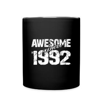 Né en 1992 depuis 1992, il est extraordinaire - Mug uni - noir - Devant