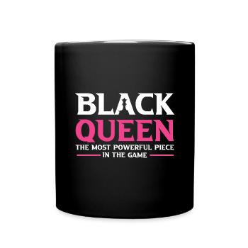 Black Woman Queen Chess Women's Rights - Full Colour Mug - black - Front