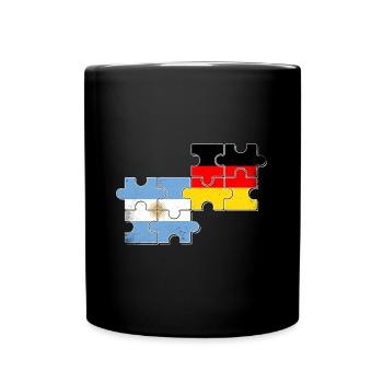 Argentina Germany Argentinian German - Full Colour Mug - black - Front