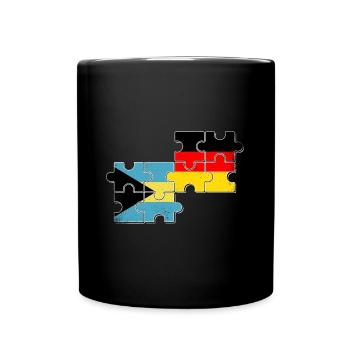 Bahamas Deutschland Bahamaer Deutscher - Tasse einfarbig - Schwarz - Vorne