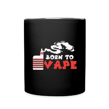 E-Cigarette E-Shisha Vapor Liquid - Full Colour Mug - black - Front