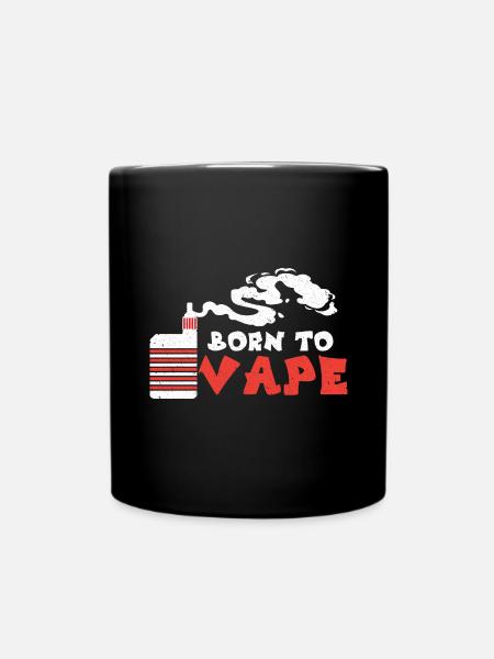 E-Zigarette E-Shisha Dampf Liquid - Tasse einfarbig - Schwarz