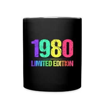 1980 Édition Limitée Vintage 80s Retro Vintage - Mug uni - noir - Devant