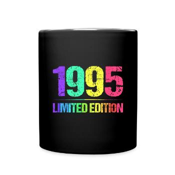 1995 Limited Edition Jahrgang 95er Retro Jahrgang - Tasse einfarbig - Schwarz - Vorne