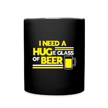 Bière Bière Bière Boire de la bière Alcohol Party - Mug uni - noir - Devant