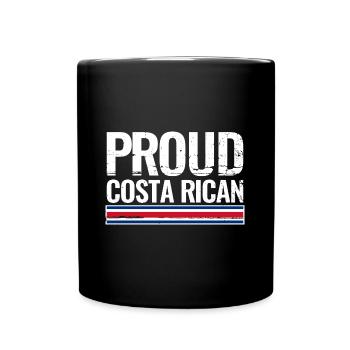 Proud Costa Rican Costa Rica Flag - Full Colour Mug - black - Front