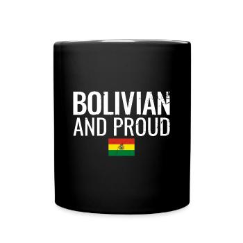 Bolivien et fier Bolivie drapeau bolivien - Mug uni - noir - Devant