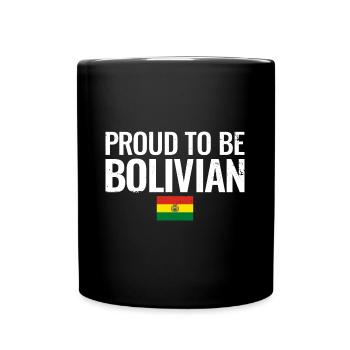 Fier d’être Bolivie Bolivie drapeau bolivien - Mug uni - noir - Devant