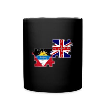 Antigua and Barbuda Great Britain Flag - Full Colour Mug - black - Front
