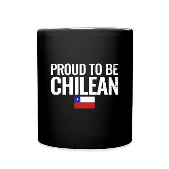 Proud To Be Chilean Chile Flag - Full Colour Mug - black - Front