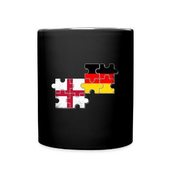 England Germany Flag - Full Colour Mug - black - Front