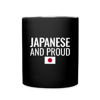 Japonais et fier Japon Drapeau japonais Japonais - Mug uni - noir - Devant